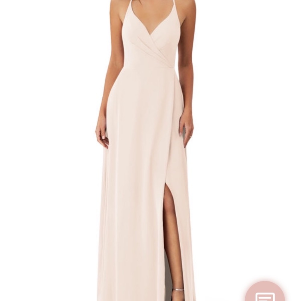 NWOT Azazie Davis Dress in Rose Petal